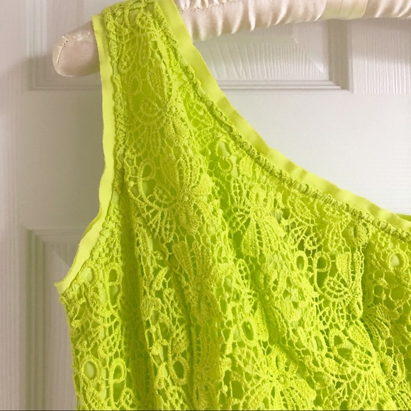 The Limited Lime Green One Shoulder Dress - Picture 3 of 9